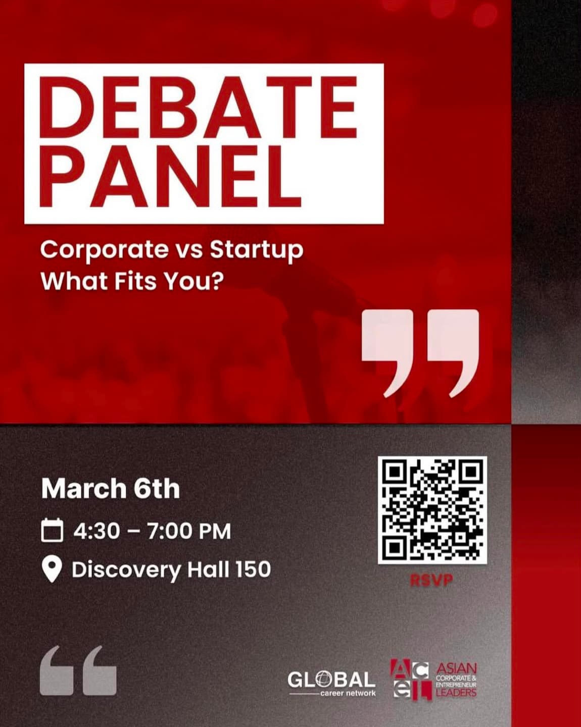 Debate Panel: Start-Up vs. Corporate